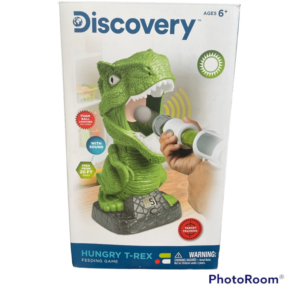 NEW discovery hungry trex feeding game toy